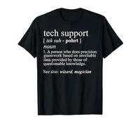 Tech Support Definition Funny Cute Computer Nerd Gift T-Shirt