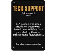 Tech Support Definition Tin Sign Metal Wall Art Iron Painting for Indoor Outdoor Home Decor Room Door Accessories Poster Gifts Cafes Bar Club Office Store 8"×12", style-9