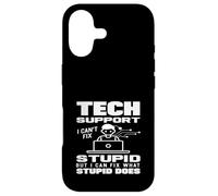 Tech Support I Can Fix What Stupid Does Funny IT Case for iPhone 17