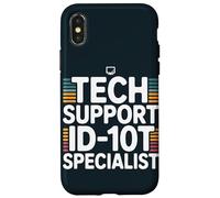 Tech Support | ID-10T Specialist | Computer Guy IT Support Case for iPhone X/XS