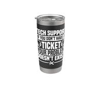 Tech Support Ticket IT Call Center Agent Help Desk Stainless Steel Insulated Tumbler
