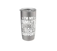 Tech Support Unpaid Help Desk IT Call Center Agent Stainless Steel Insulated Tumbler