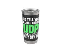 Tech Support User Datagram Protocol IT Call Center Help Desk Stainless Steel Insulated Tumbler
