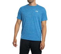 Tech Textured Loose T-Shirt Blue Atlantis/White XL