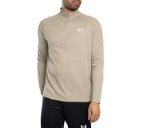 Under Armour Tech Textured Men's Half Zip Top | UK L in Light Brown/White