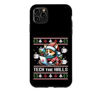 TECH THE HALLS Funny Ugly Christmas Sweater Corgi Santa Meme Case for iPhone 11 Pro Max