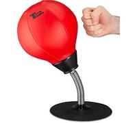 Tech Tools Stress Buster Desktop Punching Bag - Suctions to Your Desk, Heavy Duty Stress Relief Ball, Funny Office Gifts for Boss or Coworker Men and Women