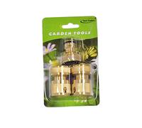 Tech Traders ® Brass Connector Set (3 Pieces),Brass Connector Set Garden Kit Water Hose Lock Quick Connect-Life TIME Warranty
