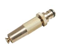 Tech Traders ® Garden Outdoor Hose Spray Nozzle Adjustable Quick Connect Solid Brass Spray Nozzle Brass 0.5-inch Male -Life TIME Warranty
