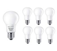 Tech Traders ® LED E27 Screw Light Bulbs 70W Equivalent, A60, Warm White (3000K), 7W LED ES GLS Bulb, Ultra Bright 560Lm, LED Light Bulb, Energy Saving Light Bulbs -Pack of 6, Warm White 7W(3000K)