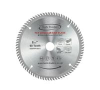 Tech Traders TCT Circular Wood Saw Blade 160mm x 20mm x 80t for Festool TS55 Bosch Makita Dewalt Fits 165mm Saws