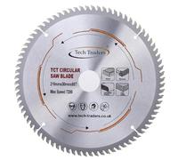 Tech Traders TCT Circular Wood Saw Blade 210mm x 30mm x 80T for Festool Bosch Makita Dewalt fits 216mm Saws