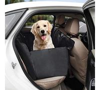 Tech Traders Waterproof Dog Car Seat Cover - 600D Oxford Cloth, Stain & Scratch Proof Back Seat Hammock with Side Flaps, Universal Fit for Cars, SUVs & Trucks, Zipper Design for Easy Access