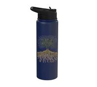 Tech Tree Circuit Board Art Technology Stainless Steel Insulated Water Bottle