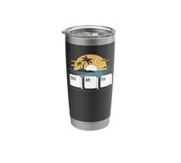 Tech Vacation Humor - Ctrl Alt Esc Beach Escape Stainless Steel Insulated Tumbler