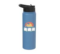 Tech Vacation Humor - Ctrl Alt Esc Beach Escape Stainless Steel Insulated Water Bottle