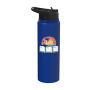 Tech Vacation Humor - Ctrl Alt Esc Beach Escape Stainless Steel Insulated Water Bottle