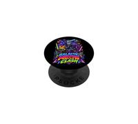 Tech War Cats Clash, Space Cats Illustration Graphic Cartoon PopSockets Adhesive PopGrip