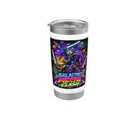 Tech War Cats Clash, Space Cats Illustration Graphic Cartoon Stainless Steel Insulated Tumbler