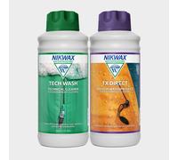 Nikwax Tech Wash & Tx.Direct Twin Pack 1 Litre - Blue/Green, Blue/Green One Size