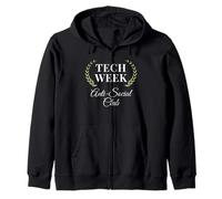 Tech Week Anti-Social Club funny theatre humor joke Zip Hoodie