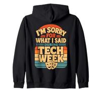 Tech Week Theater Tech Crew Stagehand Zip Hoodie