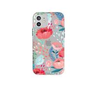 Tech21 EVO ART Floral Strong Coral Design Case Cover for iPhone 12 / 12 Pro