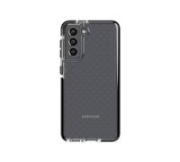 tech21 Evo Check for Samsung S21 5G - Germ Fighting Antimicrobial Phone Case with 12 ft. Drop Protection, Smokey/Black
