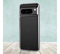 tech21 Evo Clear case for Goole Pixel 8 - Impact Protection Case - Slim Fit - Transparent