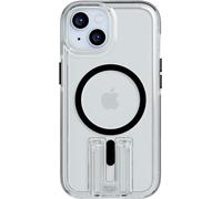 tech21 Evo Crystal Kick case for iPhone 15 - Compatible with MagSafe - Impact Protection Case - Clear/Black