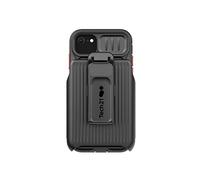 tech21 Evo Max for iPhone SE 2022 - Ultra-Protective and Rugged Phone Case with Holster and 20ft Multi-Drop Protection Black