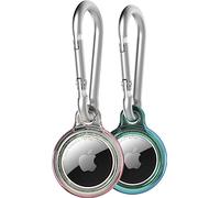 Tech21 Evo Shimmer AirTags Case with Carabiner. Compatible with Apple AirTag Pack Of 2