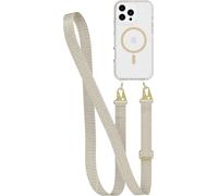 Tech21 EvoCrystal with Crossbody for iPhone 16 Pro Max - Compatible with MagSafe - Impact Protection Case 15x Military Standard Tested - With CrossBody Lanyard -in Gold