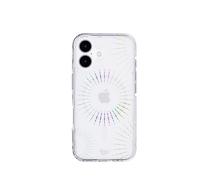 Tech21 EvoSparkle for iPhone 16 Compatible with MagSafe - Impact Protection Case - in Lunar Clear