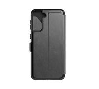 tech21 EvoWallet for Samsung S21 + 5G - Germ Fighting Phone Case with 12 ft. Drop Protection, Smokey/Black