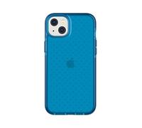 tech21 iPhone 14 Plus Evo Check - Shock-Absorbing & Slim Protective Phone Case with 16ft FlexShock Multi-Drop Protection Extra Buttons Classic Blue