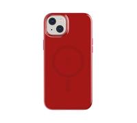 Tech21 Liquid Silicone Case for iPhone 15 PLUS Magsafe Compatible Red Pink Tint