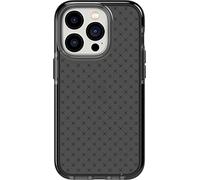 tech21 iPhone 14 Pro Evo Check - Shock-Absorbing & Slim Protective Phone Case with 16ft FlexShock Multi-Drop Protection & Extra Buttons Smokey Black