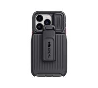 tech21 iPhone 14 Pro Evo Max Compatible with MagSafe Durable, Shock-Absorbing and Rugged Phone Case with Holster and 20ft FlexShock Multi-Drop Protection Black