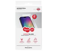 Tech21 iPhone 15 Pro Glass Screen Protector Twinpack