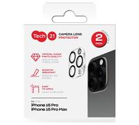 Tech21 iPhone 15 Pro/Pro Max Glass Camera Protector Twinpack