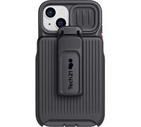 tech21 iPhone 14 Plus Evo Max Compatible with MagSafe - Durable, Shock-Absorbing and Rugged Phone Case with Holster and 20ft FlexShock Multi-Drop Protection Black