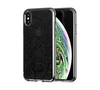 Tech21 Protective Apple iPhone XS Max Case Ultra-Thin Back Cover with BulletShield - Pure Print Liberty Arundel - Black, Smoke