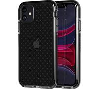 Tech21 T21-7254 Protective Apple iPhone 11 Case Thin Patterned Back Cover with FlexShock - Evo Check - Smokey/Black - 6.1 inches
