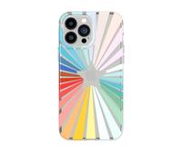 Tech21 T21-9356 Evo Art Rainbow Sunburst for iPhone 13 Pro Max - Protective Phone Case with Exclusive Artwork and 12ft Multi-Drop Protection, Rainbow Sunburst Print