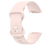 Techaccessor Replacement Strap Compatible with Fitbit Charge 5 / Charge 6, Classic Soft Silicone Watch Straps Wristbands Unisex, Small Large (Light Pink, Small: 14cm - 20cm)