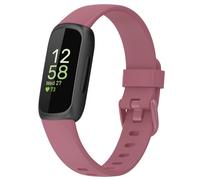Techaccessor Strap Compatible with Fitbit Inspire 3, Classic Soft Silicone Watch Straps Wristbands Unisex, Small Large (Wine Red, Large: 180 > 230mm)