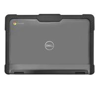 Techair TACHS007 Protective Hard Shell case for Dell 3100/3110 Clamshell & Touschscreen 2 in 1 Chromebook, 11.6 black/clear