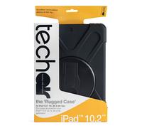 Techair classic pro - Protective case for tablet - rugged - silicone, polycarbonate - black - 10.2" - for Apple 10.2-inch iPad (7th generation, 8th generation, 9th generation)