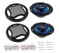 TECHAUTO 2Pcs Coaxial Speakers 130W Full Range Frequency HiFi Vehicle Speaker Horn Audio Outdoor Car Audio Tweeter Car Audio Component